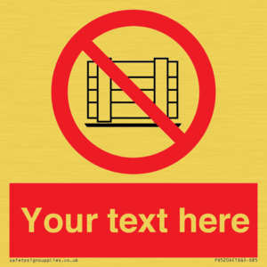 PV5204: Custom Do Not Obstruct Sign