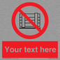 PV5204: Custom Do Not Obstruct Sign