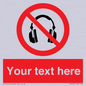 PV5207: Custom No Headphones Sign