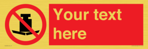 PV5208: Custom No Heavy Loads Sign
