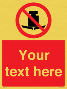 PV5208: Custom No Heavy Loads Sign