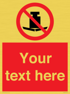 PV5208: Custom No Heavy Loads Sign