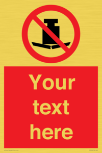 PV5208: Custom No Heavy Loads Sign