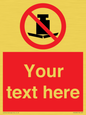PV5208: Custom No Heavy Loads Sign