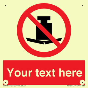 PV5208: Custom No Heavy Loads Sign