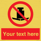 PV5208: Custom No Heavy Loads Sign