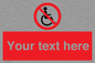 PV5214: Custom No Wheelchairs Sign