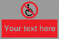 PV5214: Custom No Wheelchairs Sign