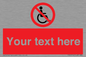 PV5214: Custom No Wheelchairs Sign
