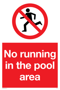 PV5267: No running in pool area