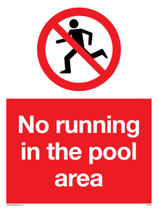 PV5267: No running in pool area