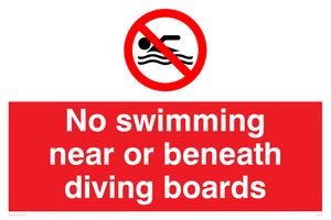 PV5279: No swimming beneath diving board