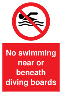 PV5279: No swimming beneath diving board