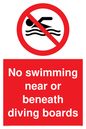 PV5279: No swimming beneath diving board