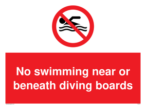 PV5279: No swimming beneath diving board