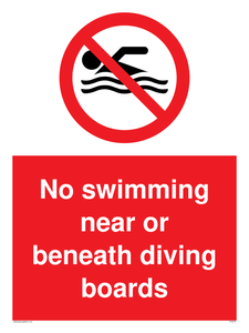 PV5279: No swimming beneath diving board
