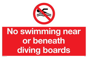 PV5279: No swimming beneath diving board