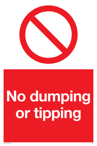 PV5328: No dumping or tipping