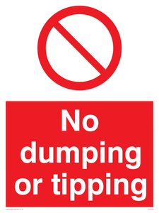 PV5328: No dumping or tipping