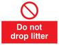 PV5347: Do not drop litter