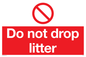 PV5347: Do not drop litter