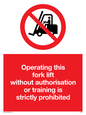 PV5348: Operating forklift without authorisation