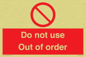 PV5354: Do not use Out of order