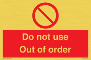 PV5354: Do not use Out of order