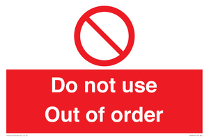 PV5354: Do not use Out of order