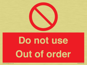 PV5354: Do not use Out of order