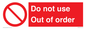 PV5354: Do not use Out of order