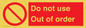 PV5354: Do not use Out of order