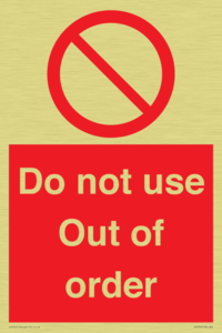 PV5354: Do not use Out of order