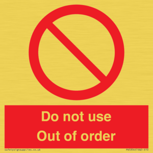 PV5354: Do not use Out of order
