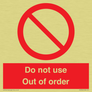 PV5354: Do not use Out of order