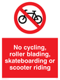 PV5355: No cycling/Rollerblading/Skateboarding