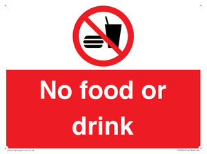 PV5356: No food or drink