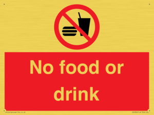 PV5356: No food or drink