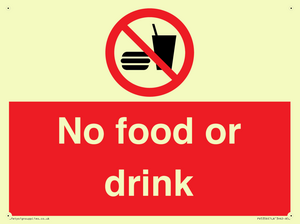PV5356: No food or drink