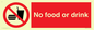 PV5356: No food or drink