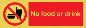 PV5356: No food or drink