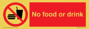 PV5356: No food or drink