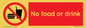 PV5356: No food or drink