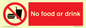 PV5356: No food or drink