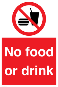 PV5356: No food or drink
