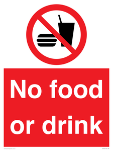PV5356: No food or drink