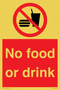PV5356: No food or drink