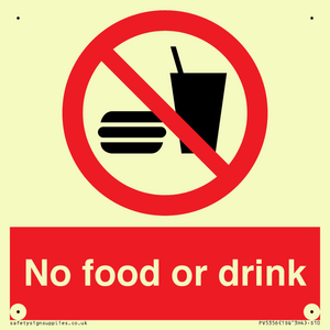 PV5356: No food or drink