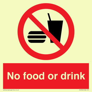 PV5356: No food or drink