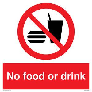 PV5356: No food or drink